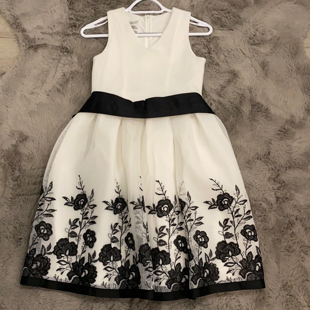 Bonnie Jean Black and White Dress